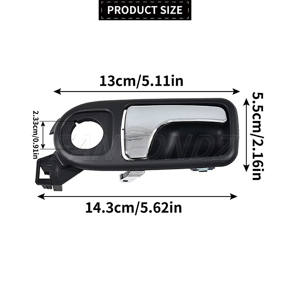 New Inner Car Interior Door Handle For Seat Arosa 1997-2005 6X0837113D 6X0837114D For VW Lupo 1999-2006 Internal Handle