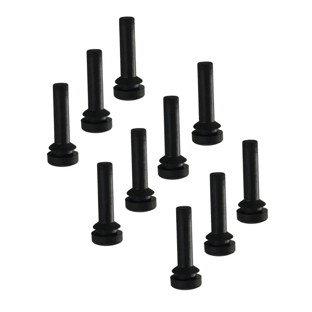 Rubber Feet for Gas Stove Grates 10pcs Black Silicone Non-Slip Heat Resistant Replacement Pads for Cooktop Safety