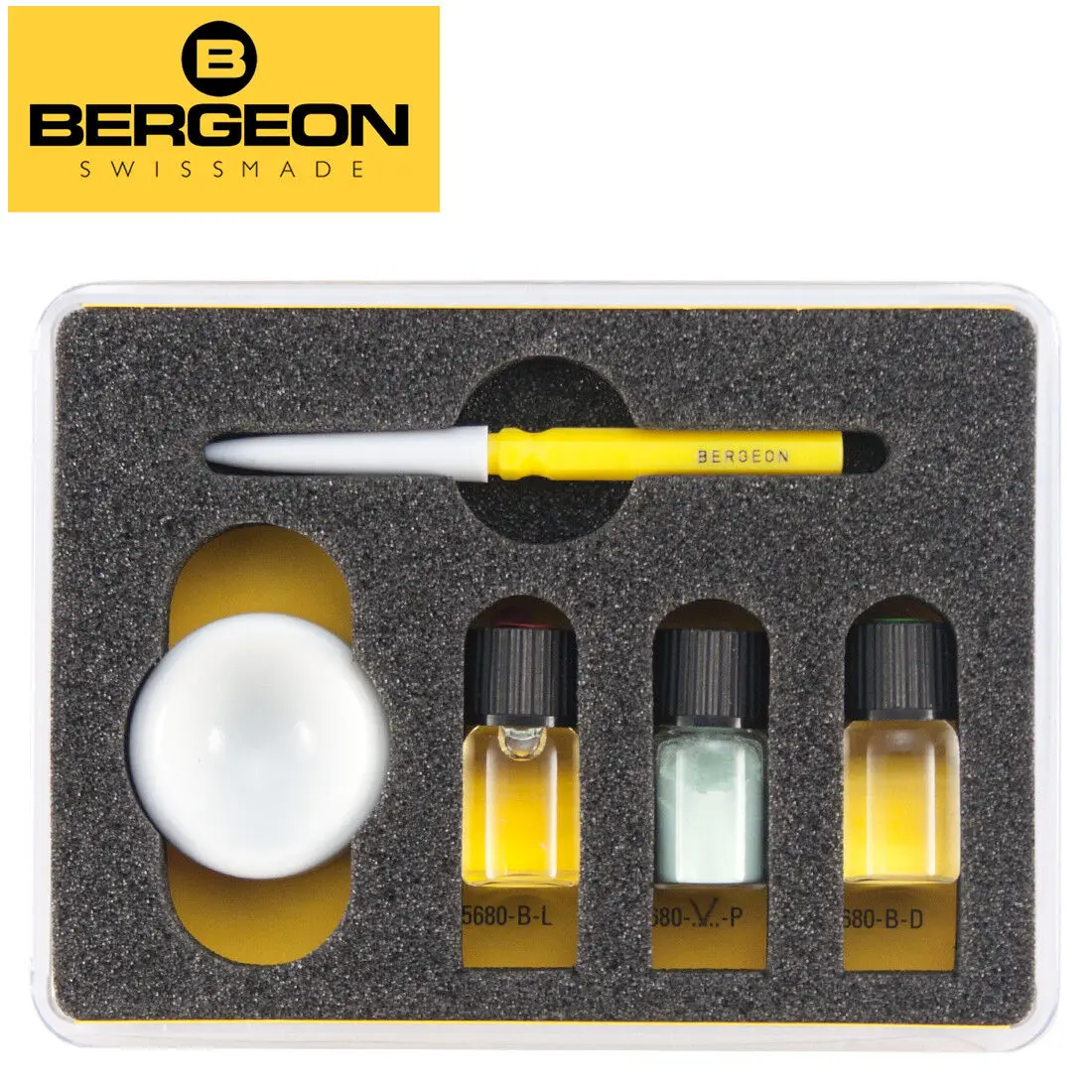 Bergeon 5680 Set of Luminous Compound, Paste, and Powder for Watch Hands and Dial Luminous Paint Kit