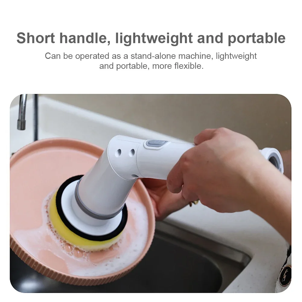 Wireless Electric Cleaning Brush Bathroom Window Kitchen Automotive Multifunctional Household Rotating Cleaning Machine