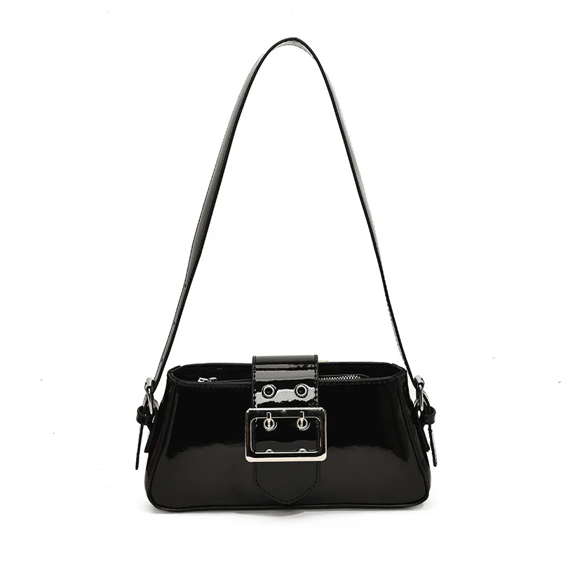 Umhängetasche mit Metallschnalle 2025, strukturierte Umhängetasche, minimalistische Tag-zu-Nacht-Tragetasche, schicke Umhängetasche, vielseitige Tasche mit Griff oben