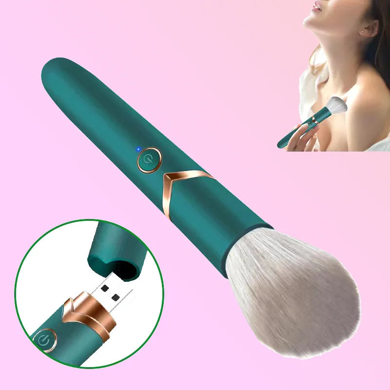 Bullet Vibrator G-spot Clitoris Nipple Irritator Dildo Vaginal Massager Adult Sex Toy Masturbation Makeup Brush For Women