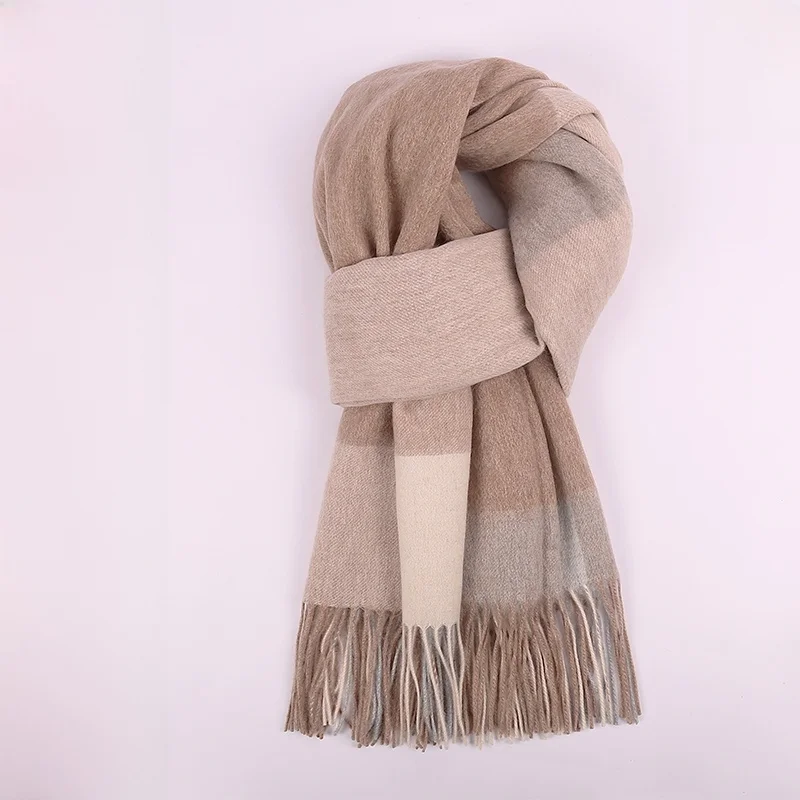 Echarpe-en-laine-pure-pour-femme-echarpe-d'hiver-a-carreaux-avec-pompon-ne-plus-chaud-cadeau-du-nouvel-an-poincon-en-boite-briti-sle-thiened-warmth