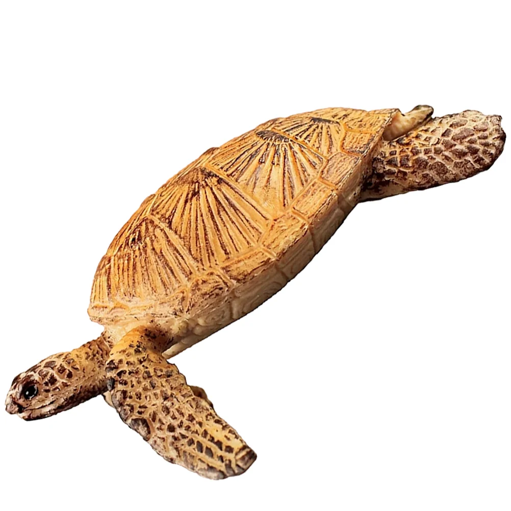 Artificial Sea Turtle Decorative Tortoise Statue Animal Figurines Childrens Toys Kids Realistic Accessories