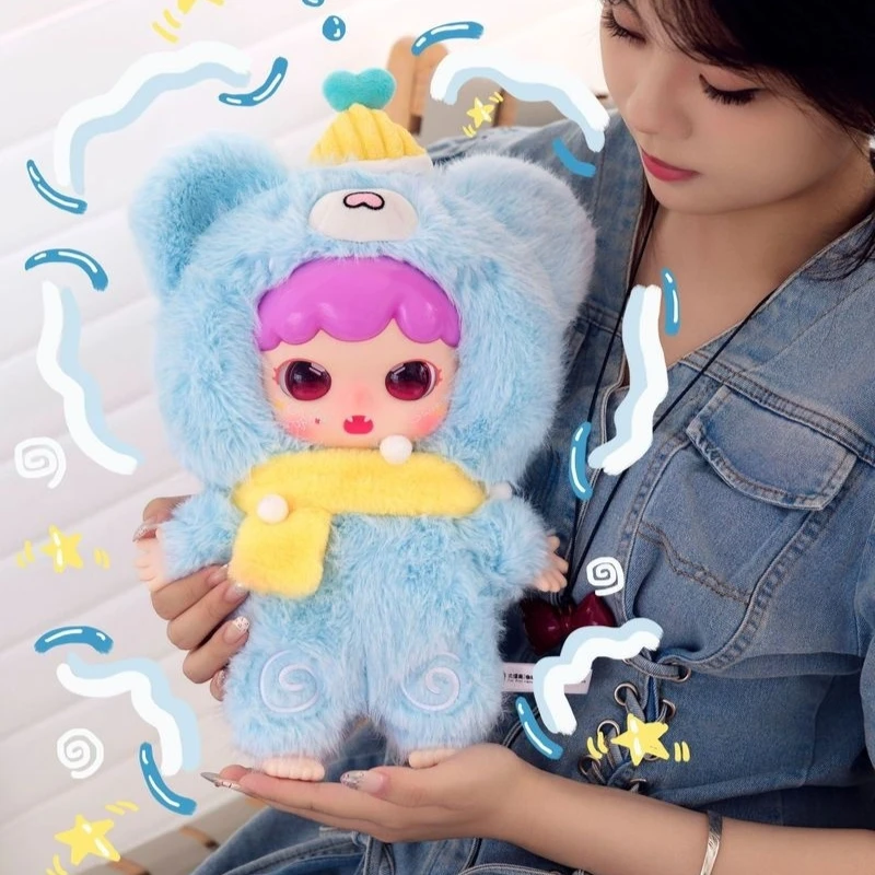 Oryginalna figurka Baby Three Joymiya Little Sweet Tooth z serii Dessert, blind box, urocza duża lalka, towarzysz do spania do sypialni, prezent dla ucznia.