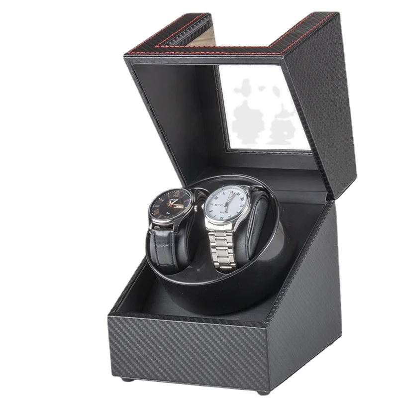 USB Cable 3 Gear Adjustable 2 Slot Watch Mechanical Watch Winder Electric Chain Up Automatic Winding Clock Case Noble Gift Shows