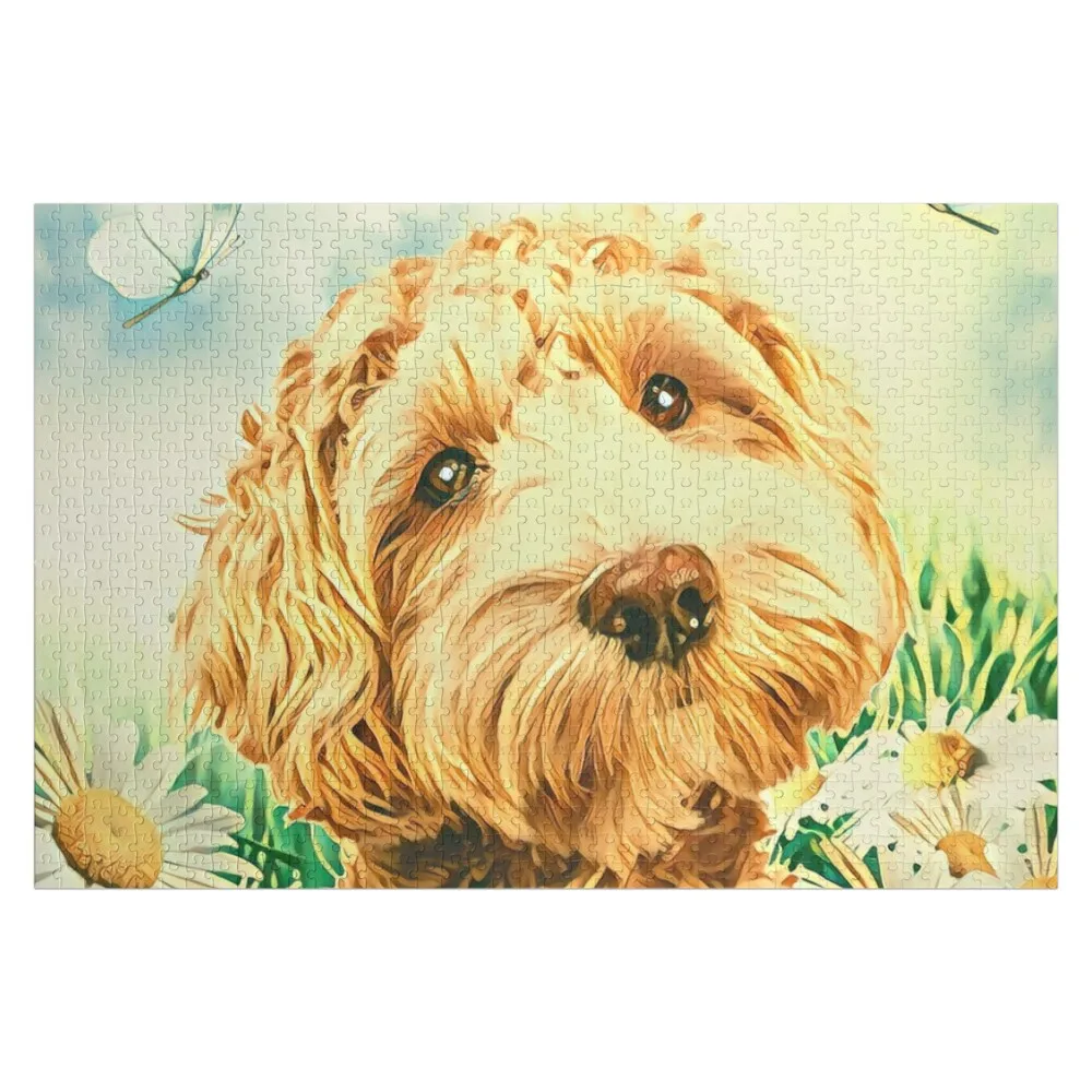 Adorable Dog Jigsaw Puzzle Jigsaw Custom Custom Photo Personalized For Kids Name Wooden Toy Puzzle