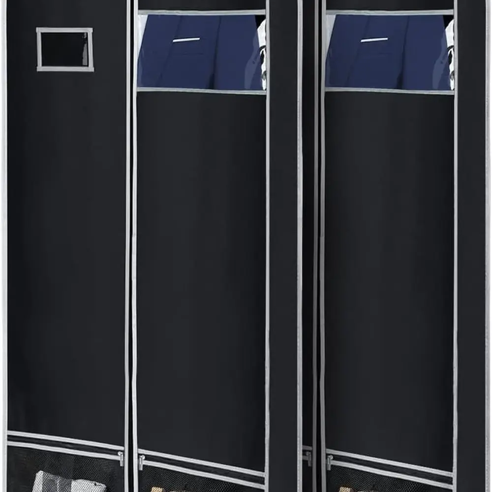 

60 Travel Garment Bags with Gusset & Mesh Pockets, Set of 2 for Dresses, Coats, Suits & Tuxedos