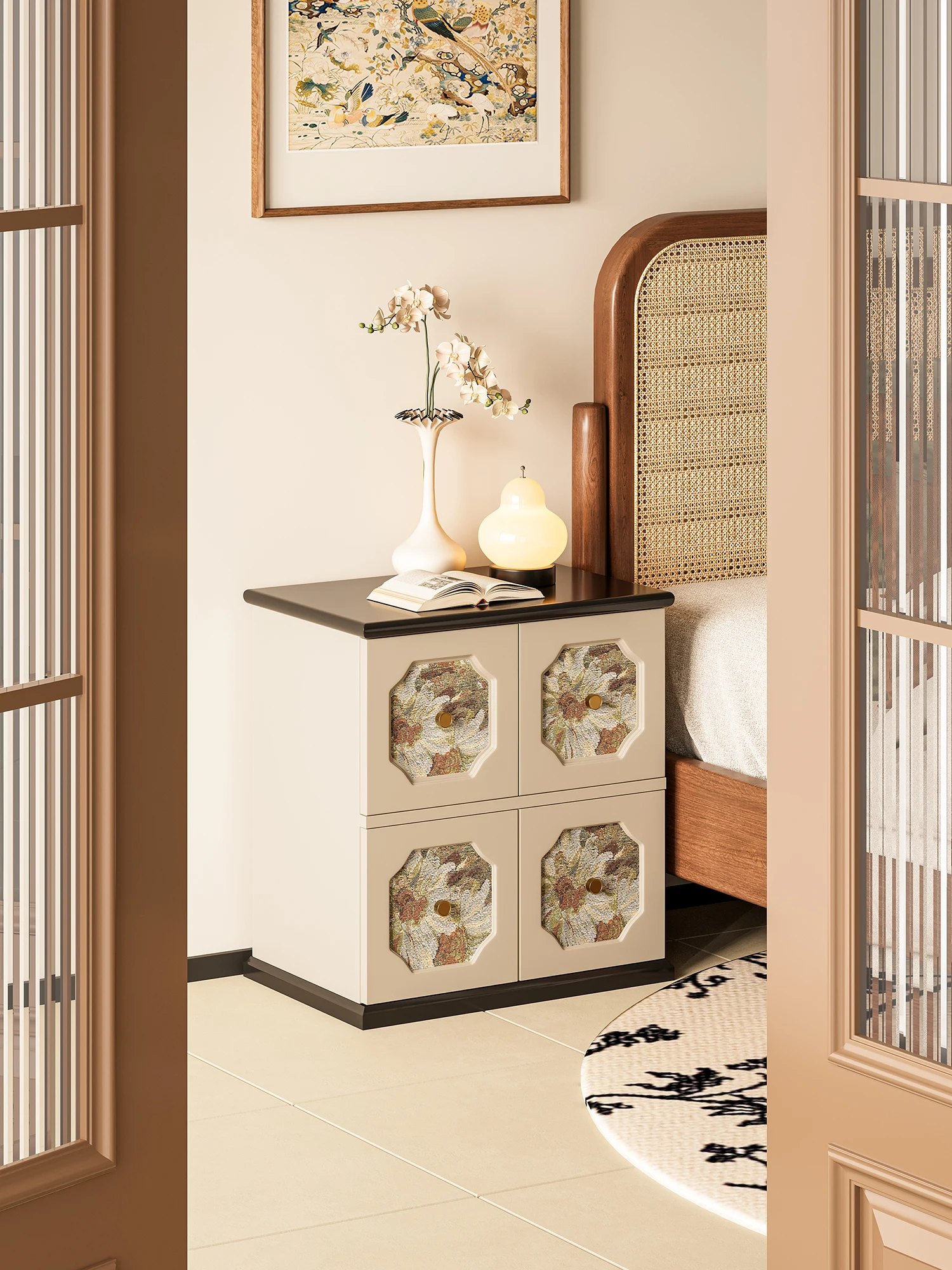 خزانة تخزين لتزيين الحائط لغرفة النوم وغرفة النوم المنزلية من Master Designer #4