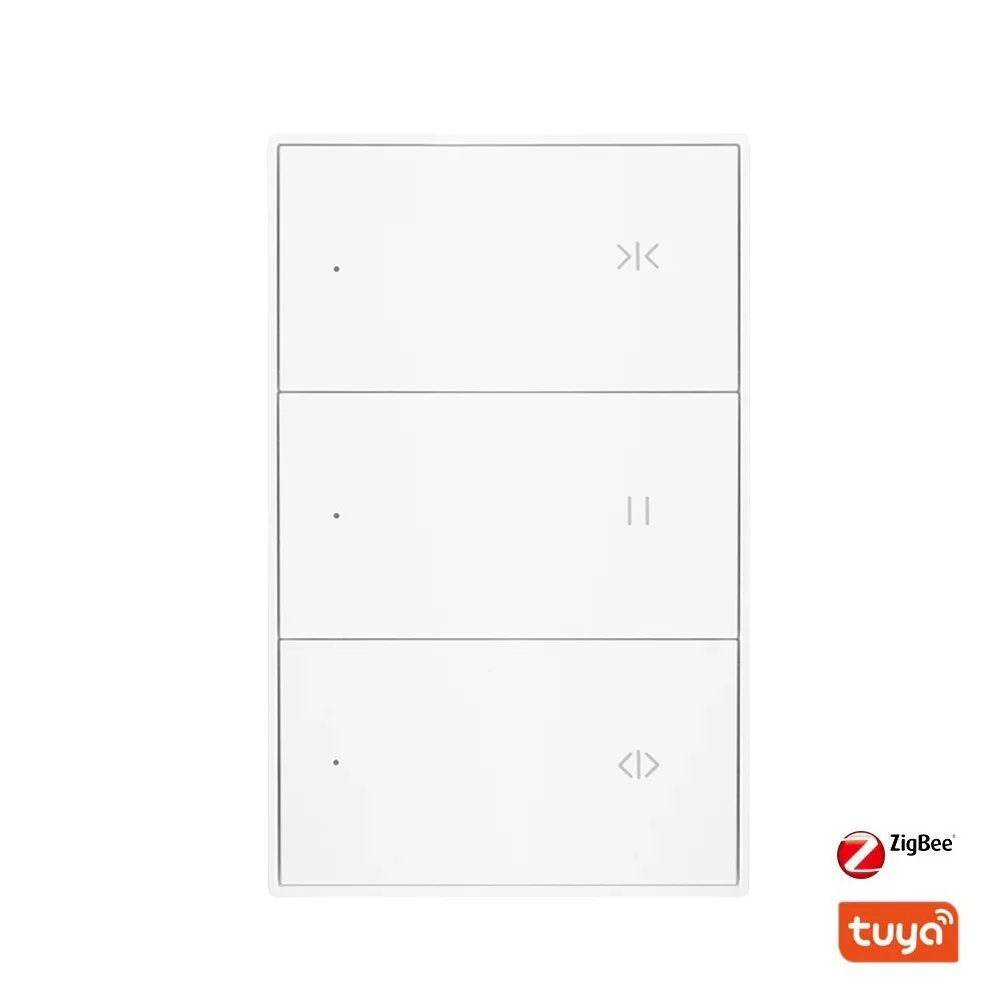 

Умный выключатель Zigbee Tuya для электрических рулонных штор (жалюзи) с процентным управлением, совместимый с Alexa и Google Home (версия для США)