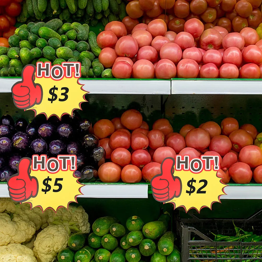 

200pcs Price Tags 230g White Card Blank Sale Labels for Retail Store Supermarkets Shop Events Colored Pricing Signs