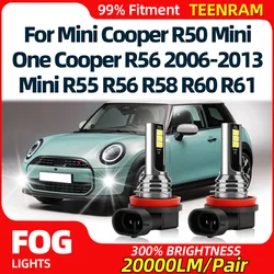60W LED Fog Lights Bulbs 12V CSP Chips Car Fog Lamps For Mini Cooper R50 Mini One Cooper R56 2006-2013 Mini R55 R56 R58 R60 R61