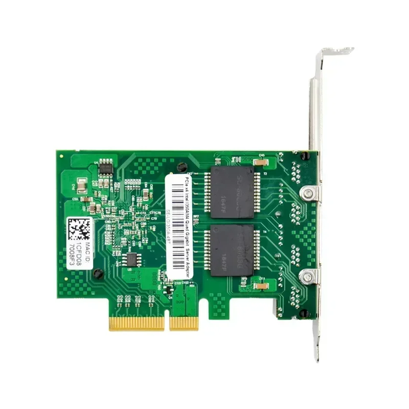 Chip Intel I350AM4 Quad-Port Sfp Gigabit Ethernet Server PCI Express 4 Port PCIE X4 RJ45 Lan Adaptor Kartu Jaringan