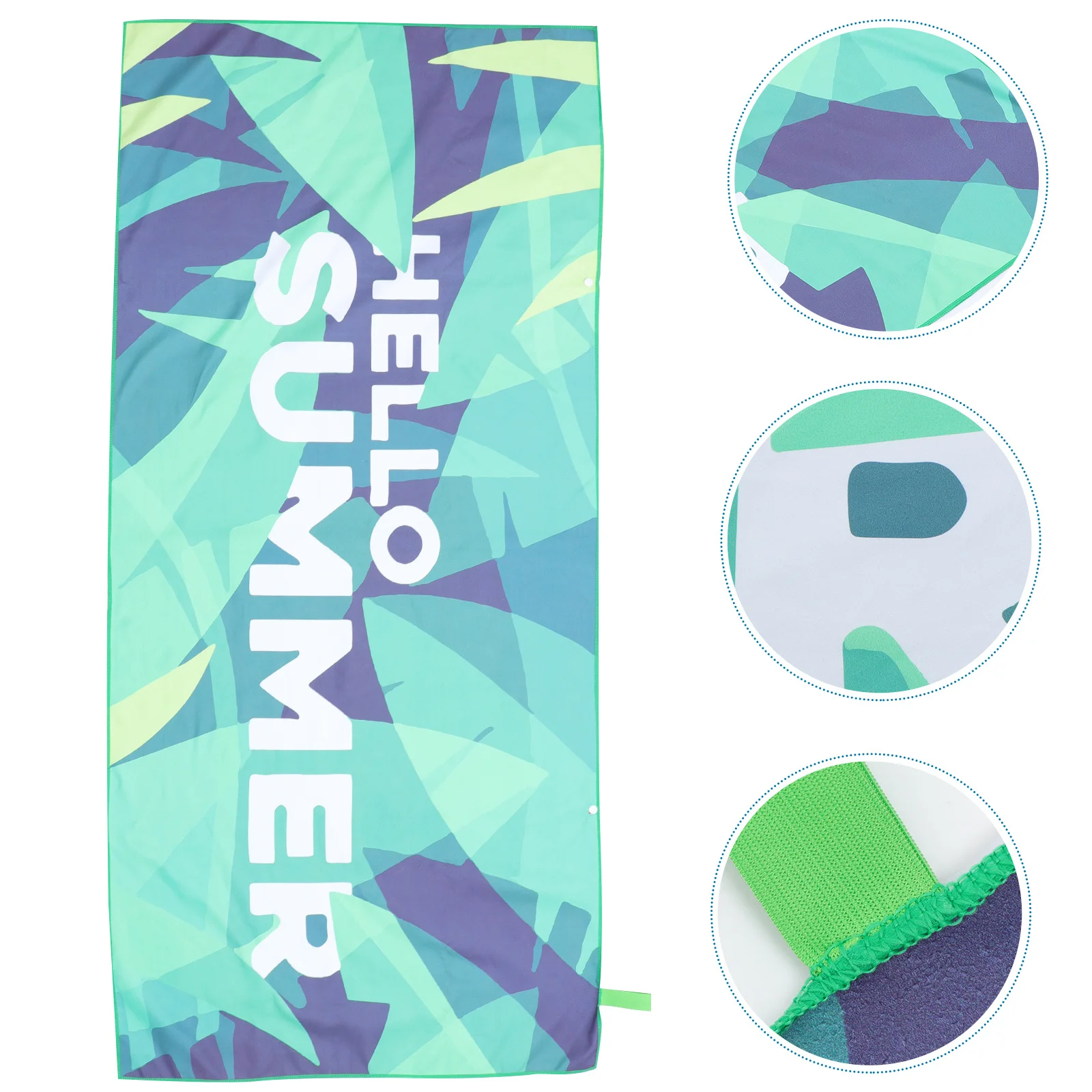 منشفة شاطئ كبيرة الحجم مطبوعة منشفة حمام من الألياف الدقيقة سريعة الجفاف وقابلة لإعادة الاستخدام لحمام السباحة والسفر والتخييم والصيف #3