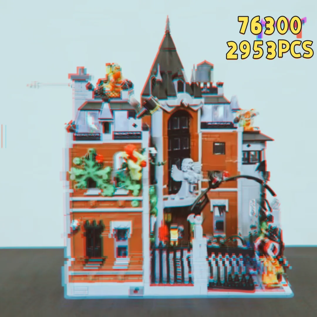 NEW 2953PCS Gothic Architecture Hospital Building Blocks, MOC Modular Street View Bricks Assembly Model Toy for Collection