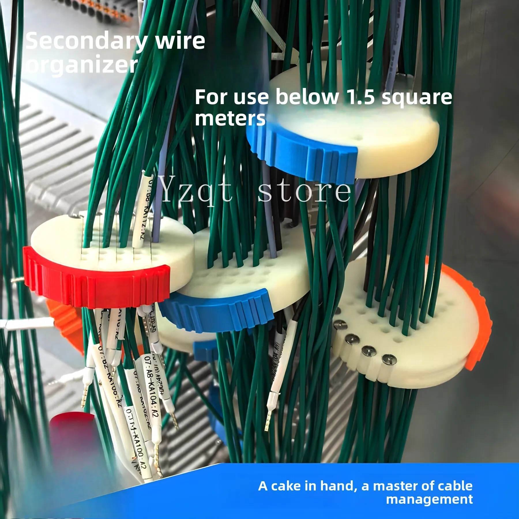 Wire management bundle wire carding device, electrical secondary  control  finishing wire cake used below 1.5mm ²