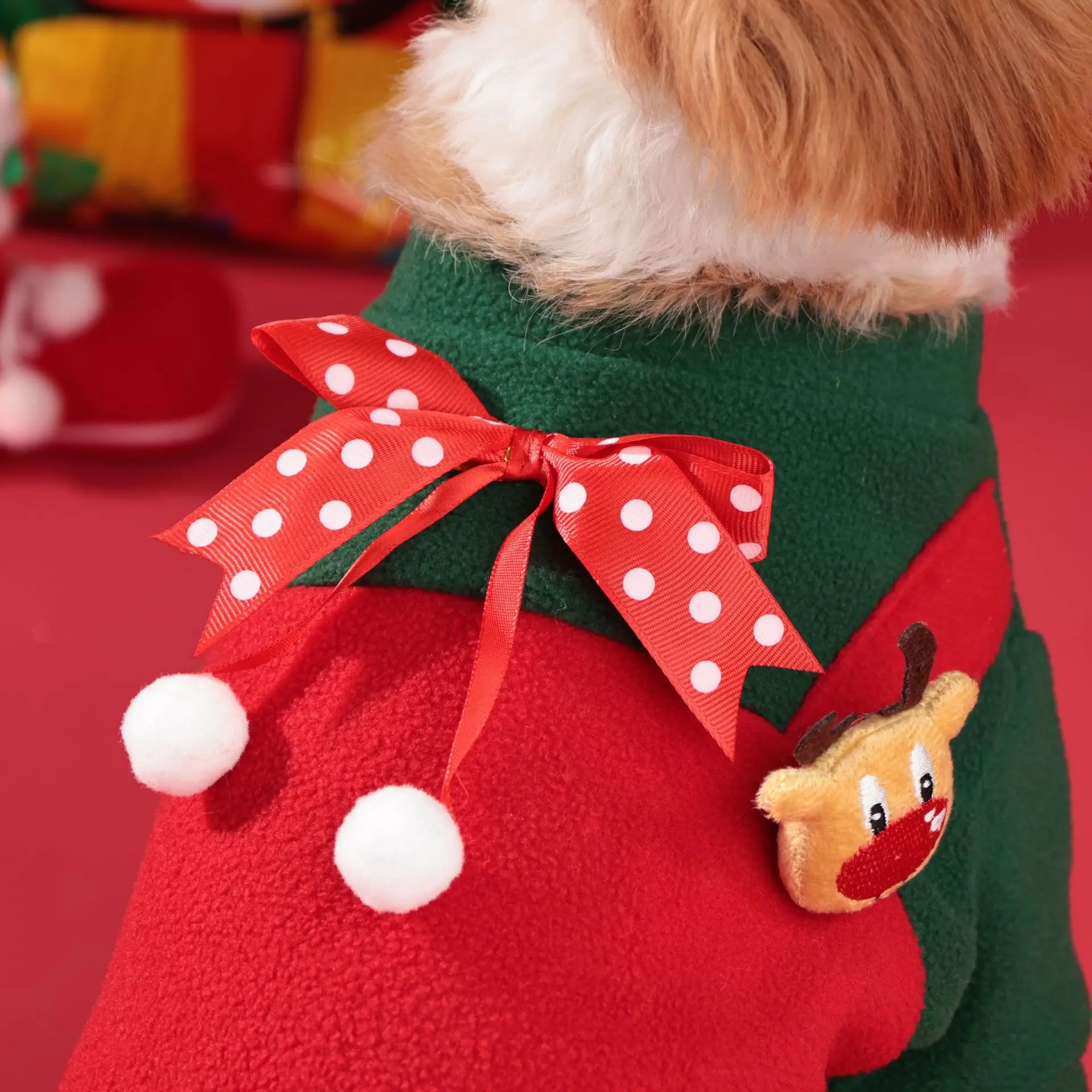 Christmas Dog Costume Pet Clothes for Dogs Cats French Bulldog Coat Jacket Warm Pets Dog Clothes Dressing up for Xmas Pug Outfit