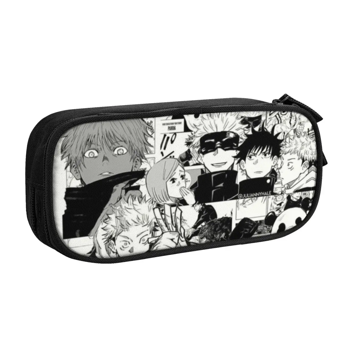 Custom Japan Anime Jujutsu Kaisen Pencil Cases for Boy Girl Big Capacity Pen Box Bag Stationery
