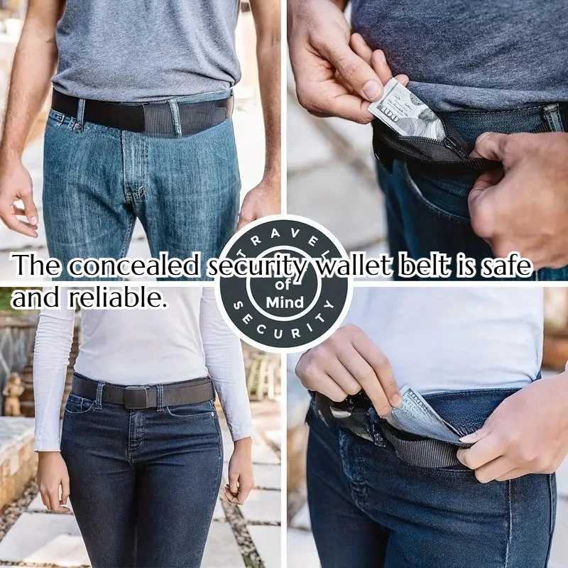 

3PCS Sturdy and Reliable Hidden Storage Belt for Safekeeping Wallets and Purses Secure Home Hidden Storage