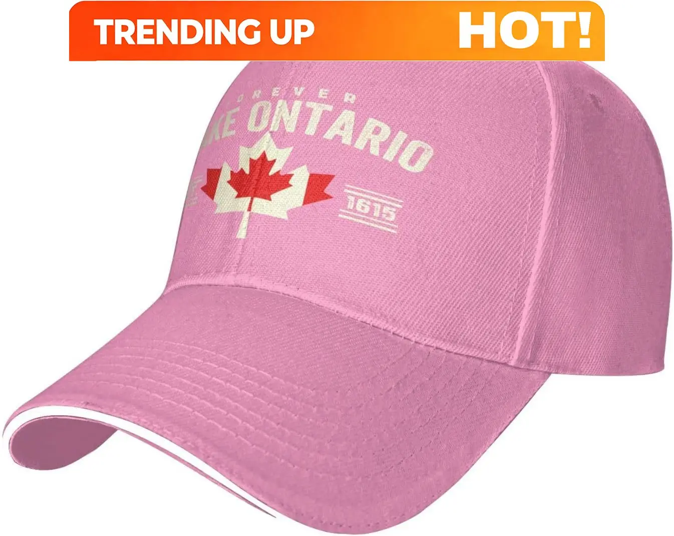 Customization Lake Ontario Forever Hat Canada Strong Baseball Cap