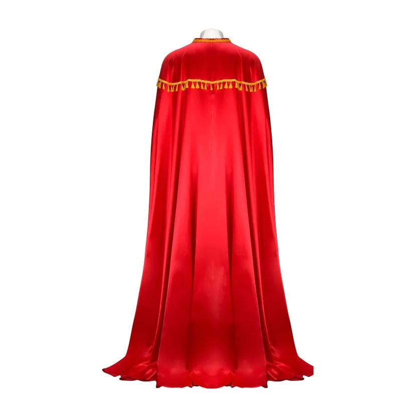 Adult Men Nacho Cosplay Costume Libre Red Cloak Mask Pants Shorts Full Set Outfits Mexican Wrestling Halloween Cos Outfits