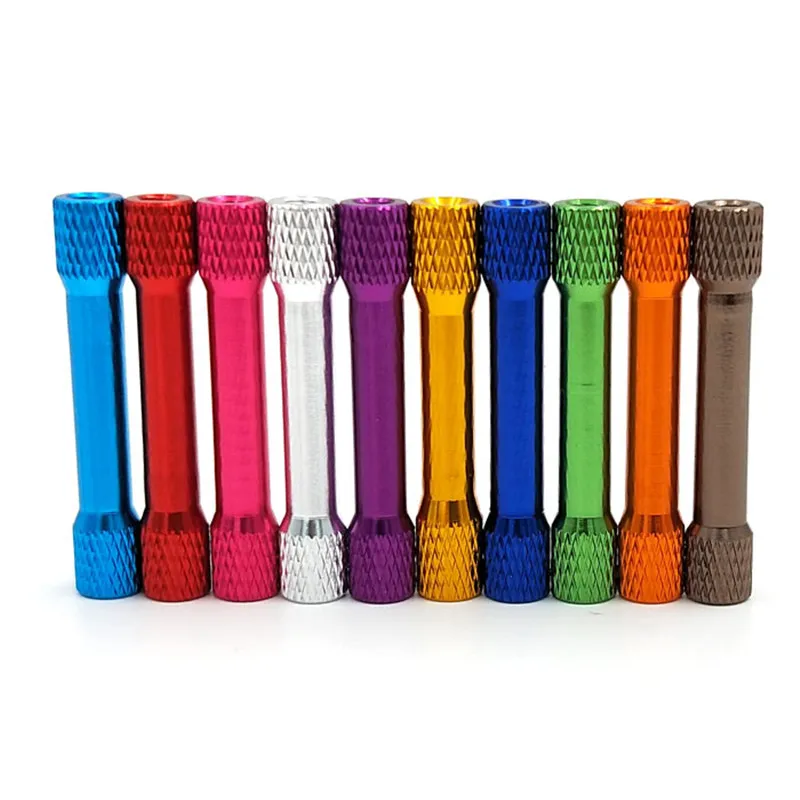 10pcs/lot M3 3mm double round knurled colourful aluminum spacer standoff M3x15/20/25/28/30/35mm aluminum standoffs studs column