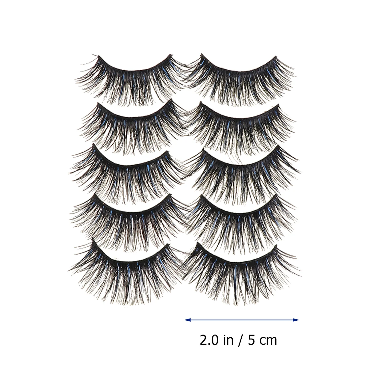 Faux-Cils Artificiels 3D Sans Cruauté Animale, Longs, Flexibles, Optique, 5 Paires