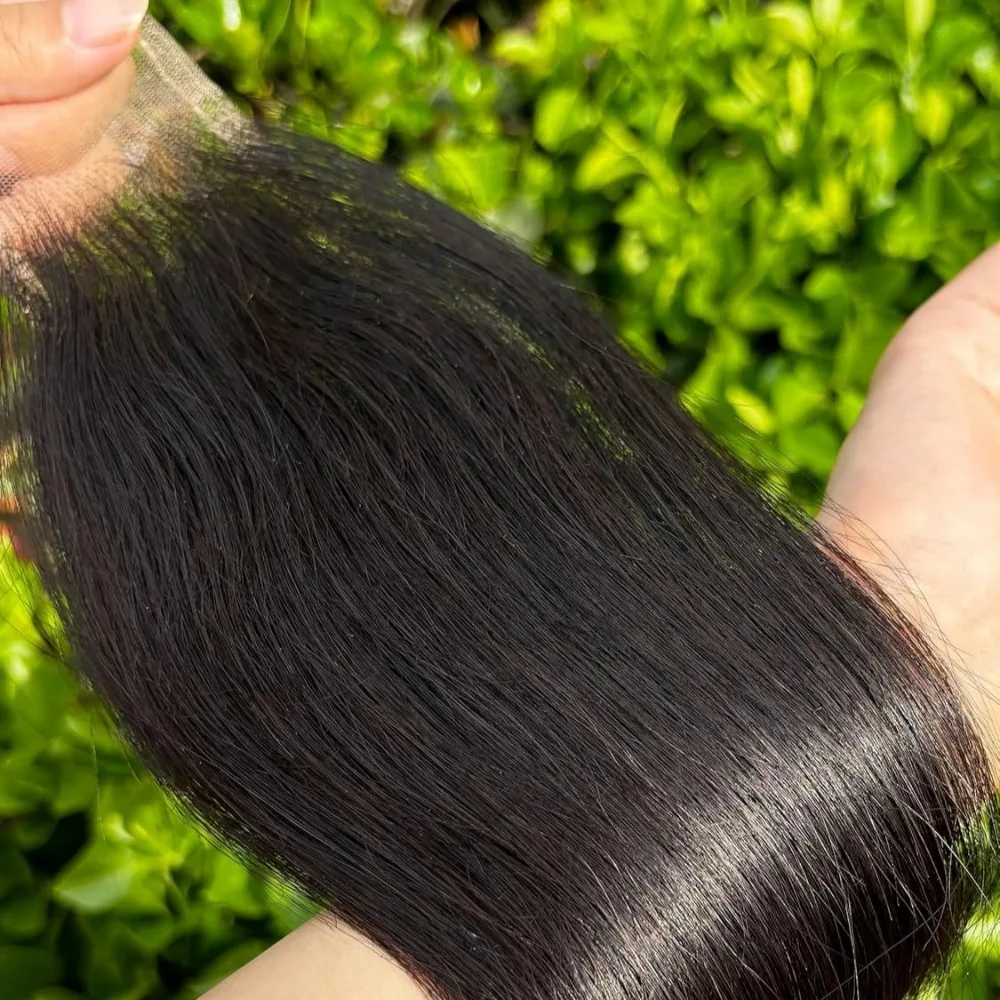 リアル2x6 HDレースクロージャー ストレート 未加工バージン人毛 シングルノット 自然な生え際 超薄型 インビジブルHDレース