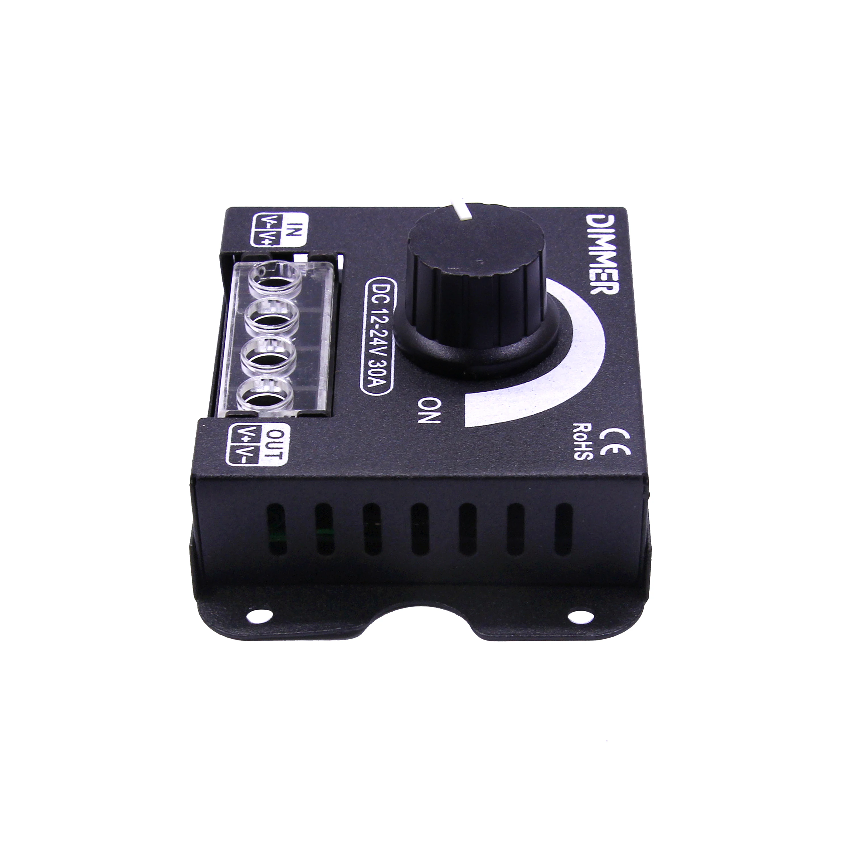 DC 12V-24V LED Dimmer Switch 30A LED Monochrome Controller PWM Digital Stepless Dimming for Lamp Strip Single Color Lamp