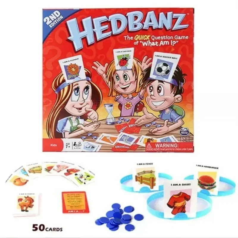 

Board Game Card Guess Who I Am Game What am I Headband Guess Card Game 2-6 People