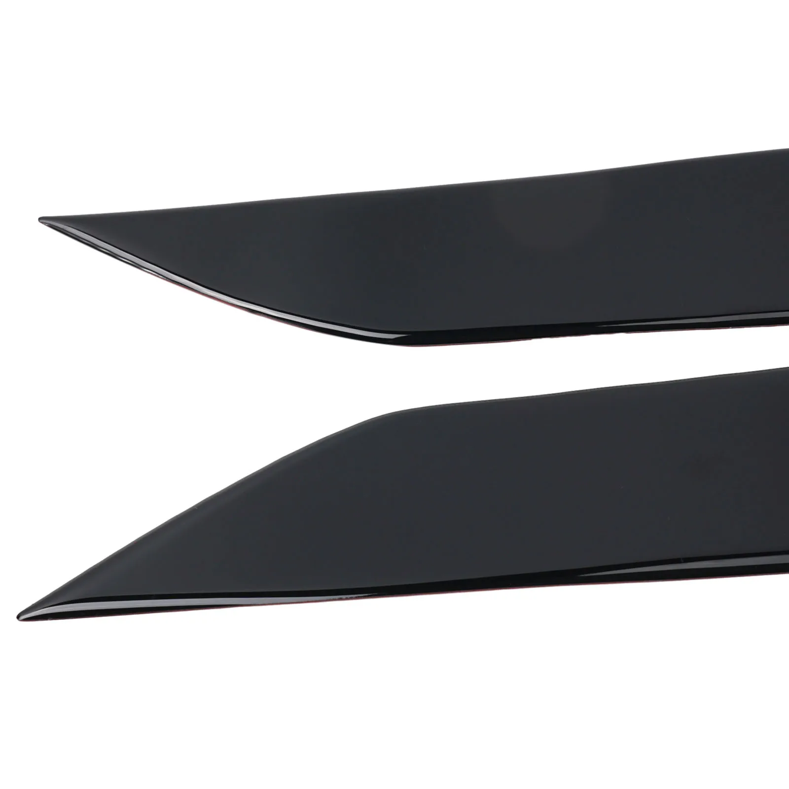 ABS Plastic Front Headlight Eyebrow Trim Sticker Kit 2 pcs for Nissan 350Z Z33 2006 to 2009 Headlamp Molding Enhancement