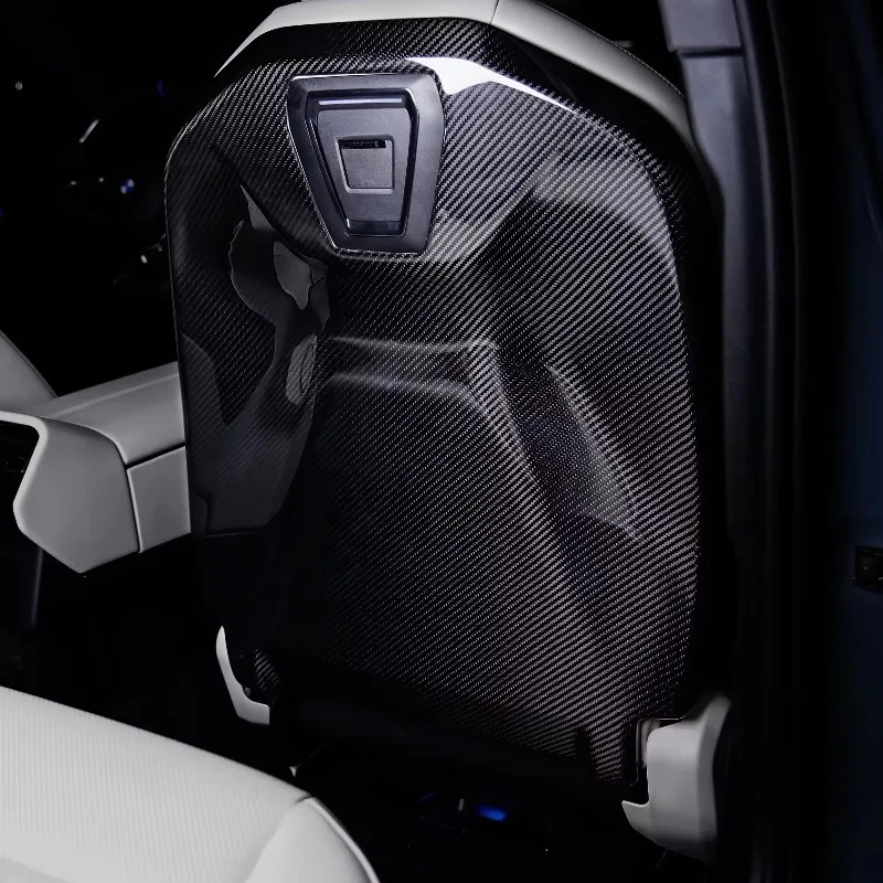 TAKD Carbon G60 Perfect Design 3K Twill Dry Carbon Fiber Seat Back Cover for BMW 5 Series G60 2024 Later Models Car Accessories