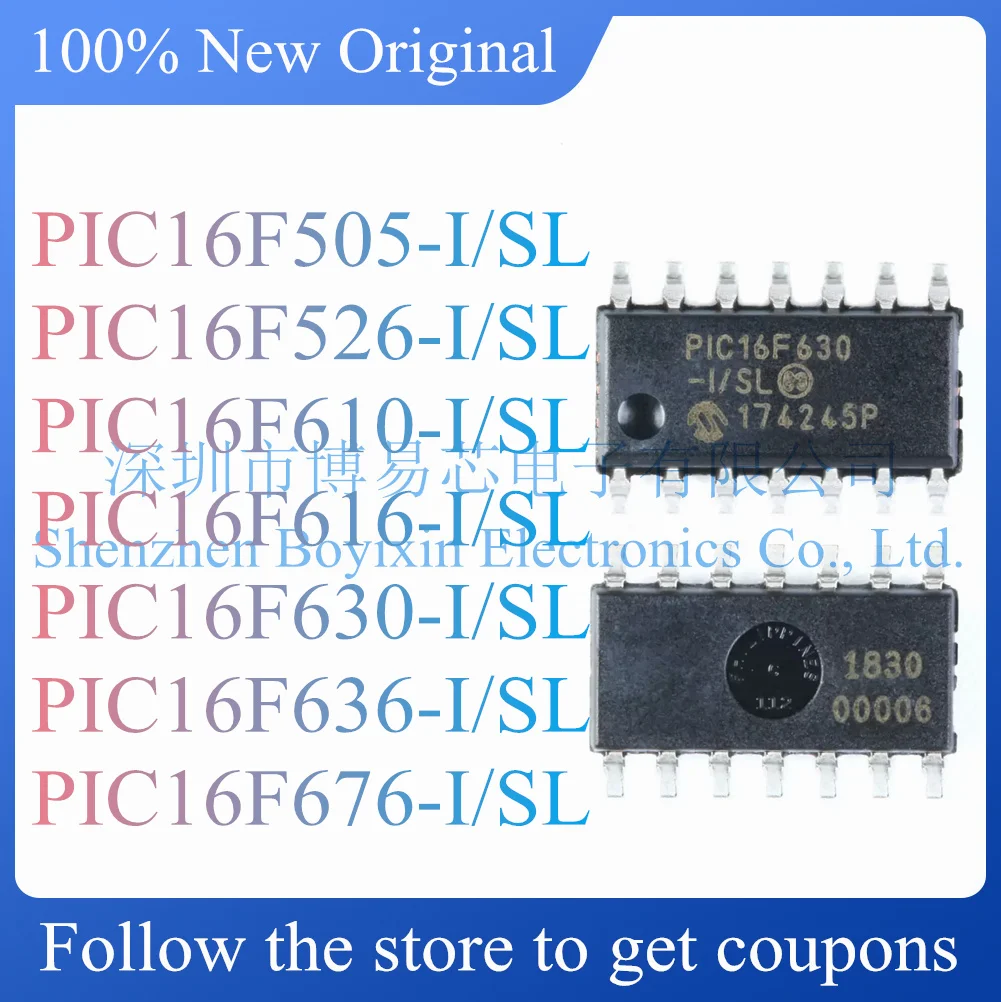 NEW PIC16F505 PIC16F526 PIC16F610 PIC16F616 PIC16F630 PIC16F636 PIC16F676-I/SL Original Product