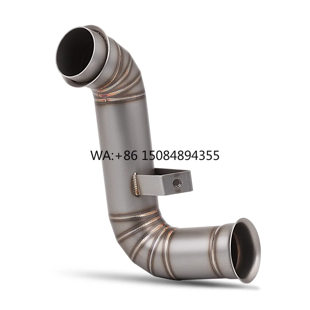 

Slip on Motorcycle Exhaust Middle Link Pipe Escape Moto Muffler for 800NK DUKE 790 890 Adventure R Rally 790 890 2018-2022