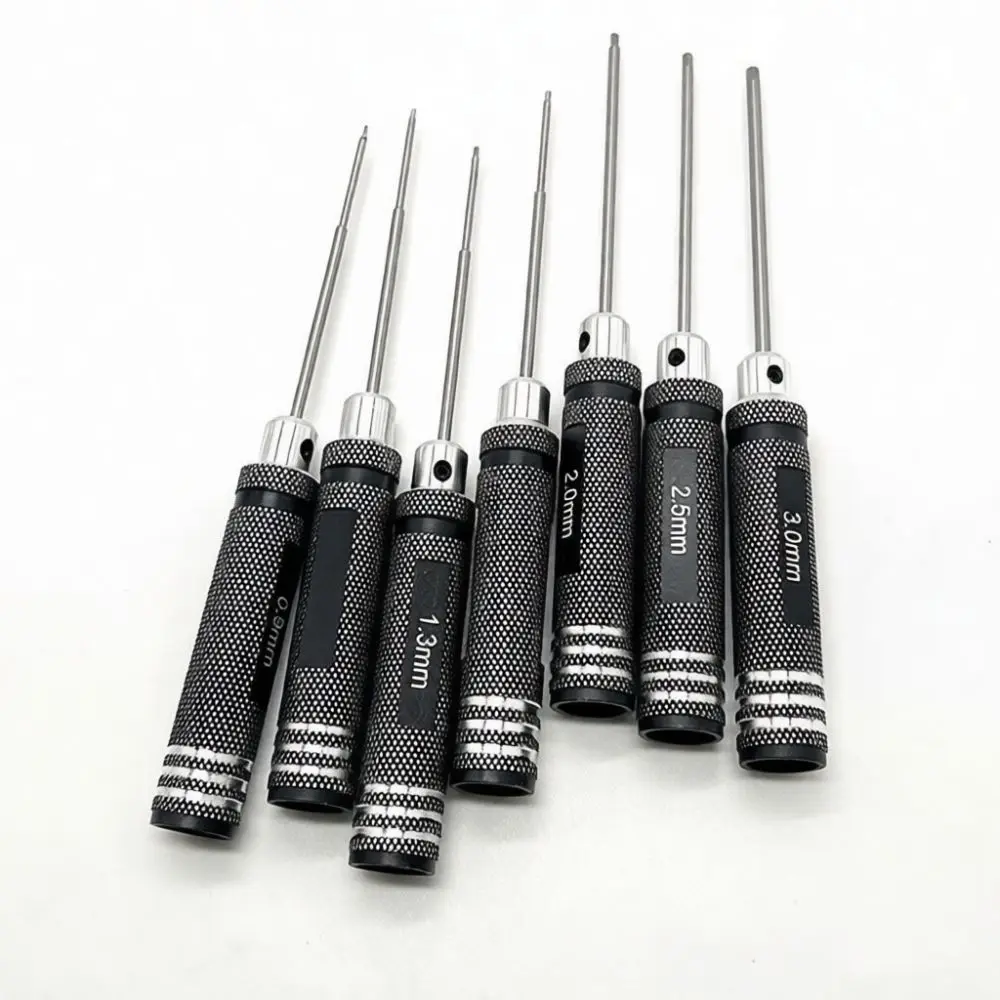High Speed Steel Hexagonal Screwdriver Set For RC Hobby Repair Tool Assembly Manual Durable Alloy Handle Gear