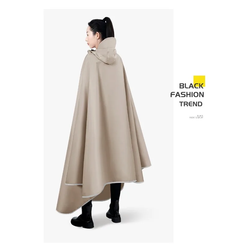 Wholesale Hair Battery Car Riding Raincoat Extended Thickened Long Full Body Male and Female Models Motorcycle Rain Poncho