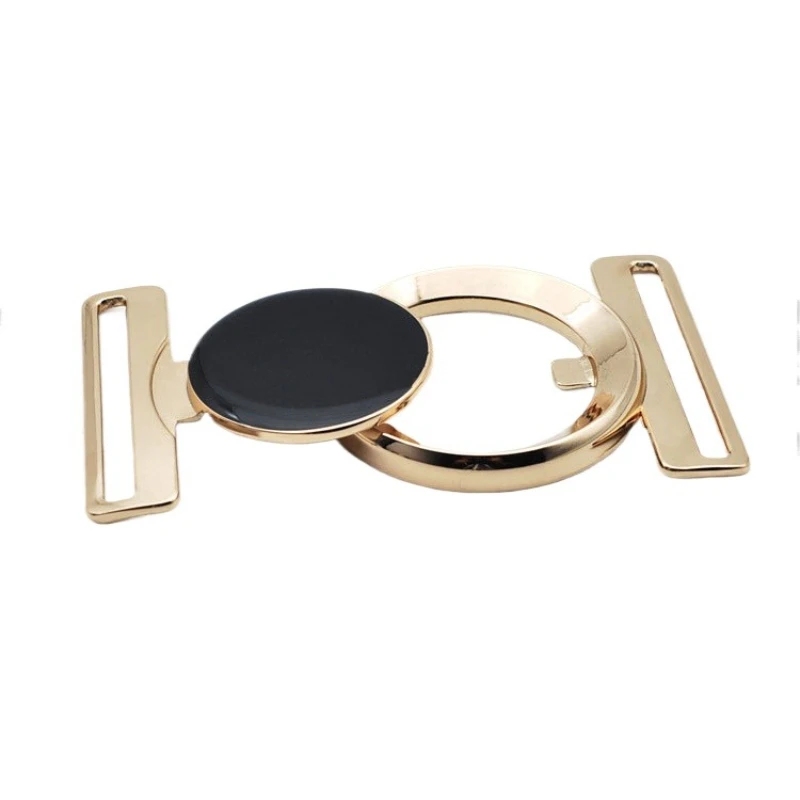 

Meetee 1/2/3Pcs 50mm Fashion Metal Buttons Coat Decor Buckle Circular Buckles Women Belt Button DIY Hardware Sewing Accessories