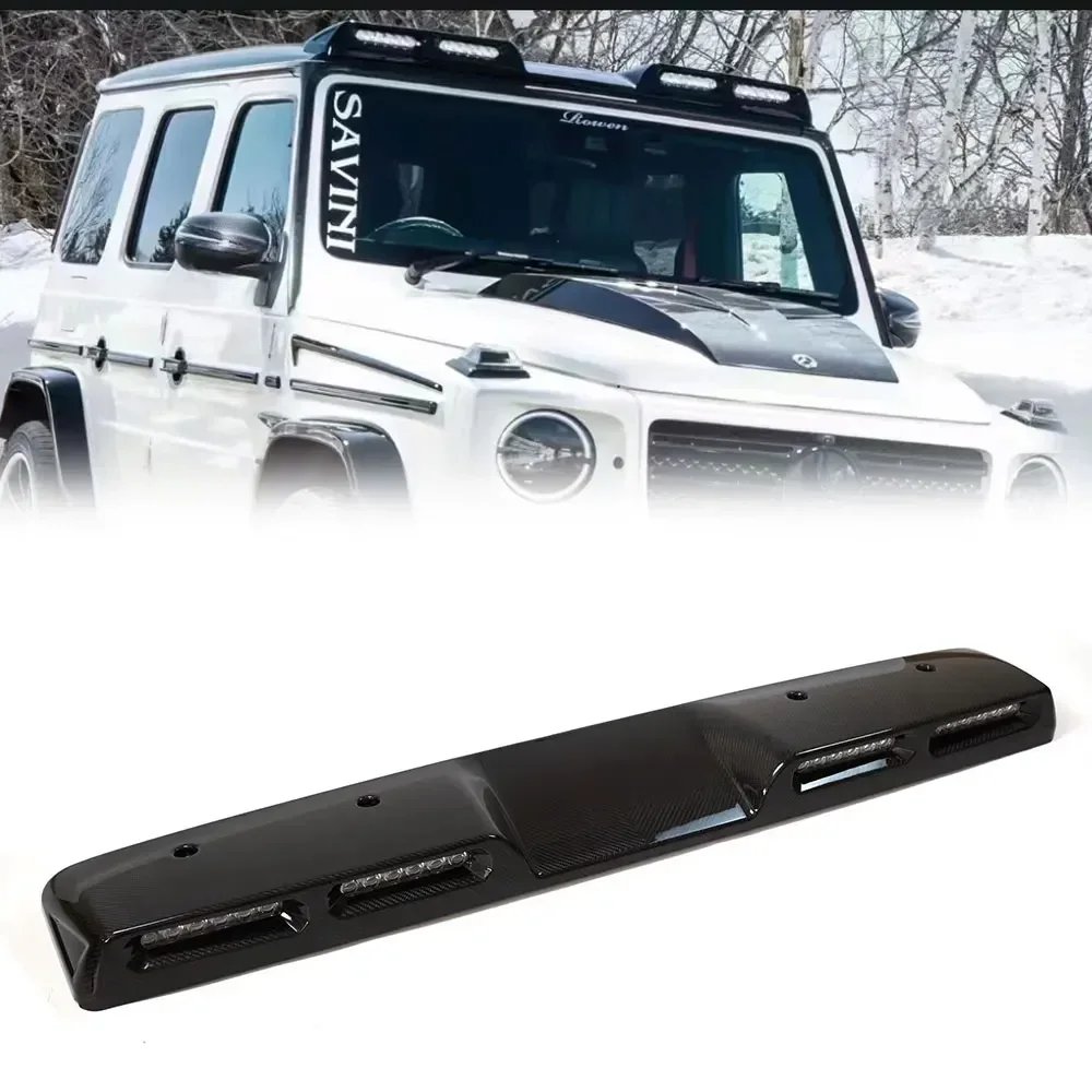 Auto Car Carbon Fiber Roof Spoiler Led Light Bar For G Class W464 G350 G63 G500 G550