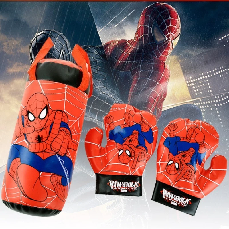 Zestaw rękawic bokserskich dla dzieci Halloween Nowe Anime Spider-Man Rękawice dla dzieci z nadrukiem kreskówkowym Prezent urodzinowy dla chłopca i dziewczynki