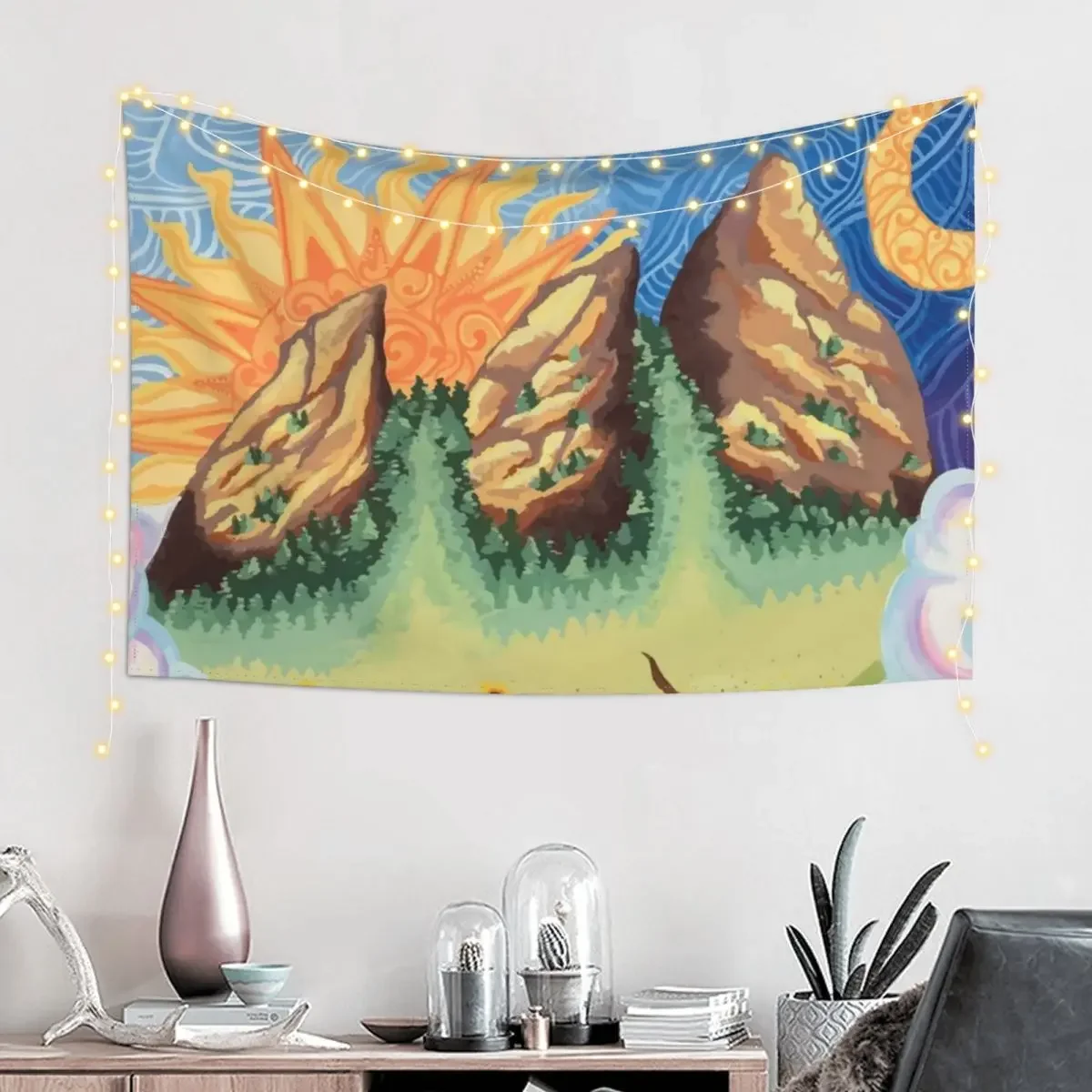 under the flatirons table Tapestry Home Decorations Outdoor Decor Tapestry