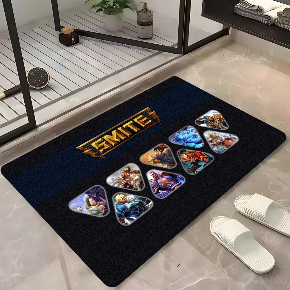 1pc Smite Floor Mat Doormats Home Carpet Foot Mat Bathroom Absorbent Mats Anti-Slip Mats Home Decor