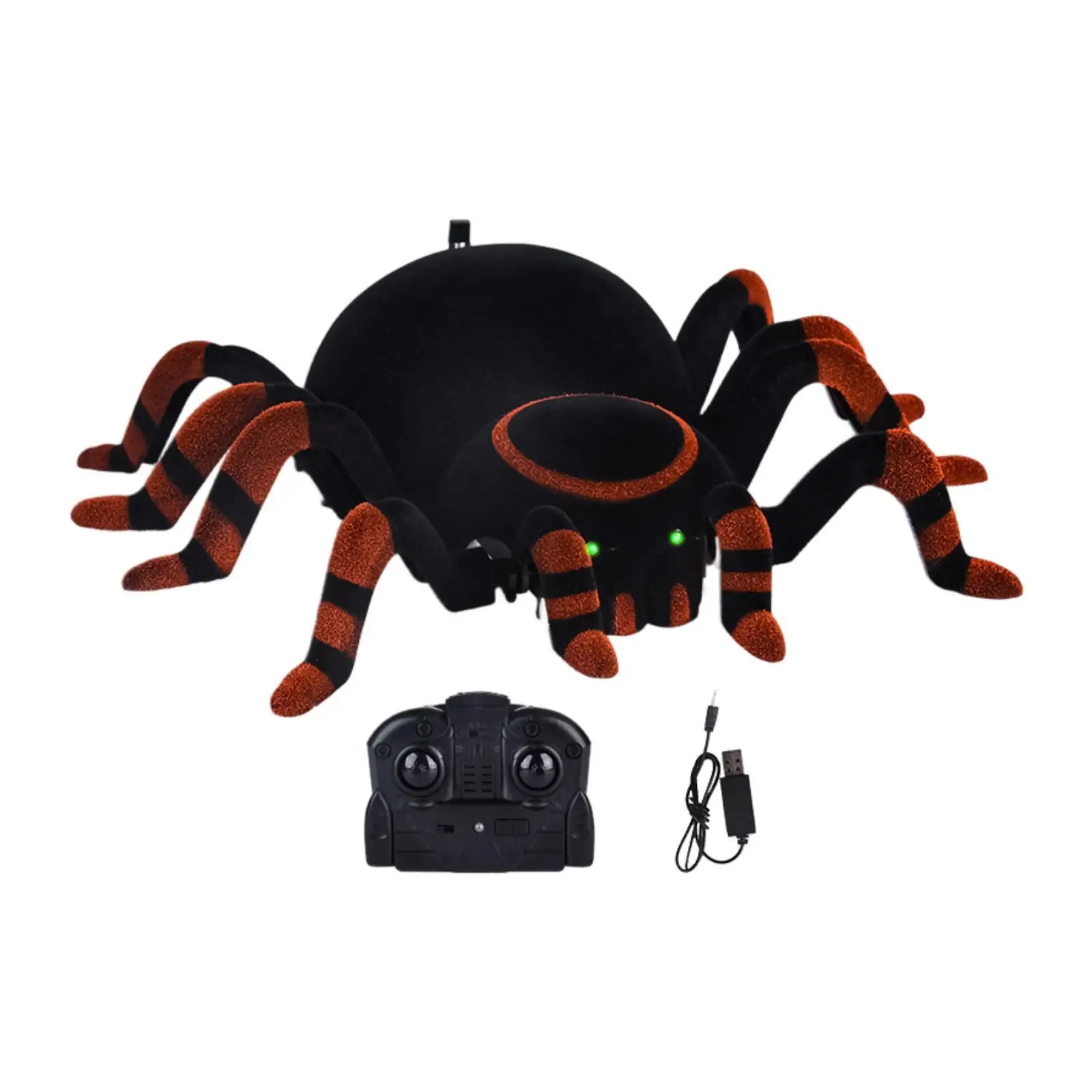 

Игрушка-паук с дистанционным управлением, портативная игрушка-паук со светящимися глазами, реалистичная со звуком и светом для детей, подарок на праздник для малышей
