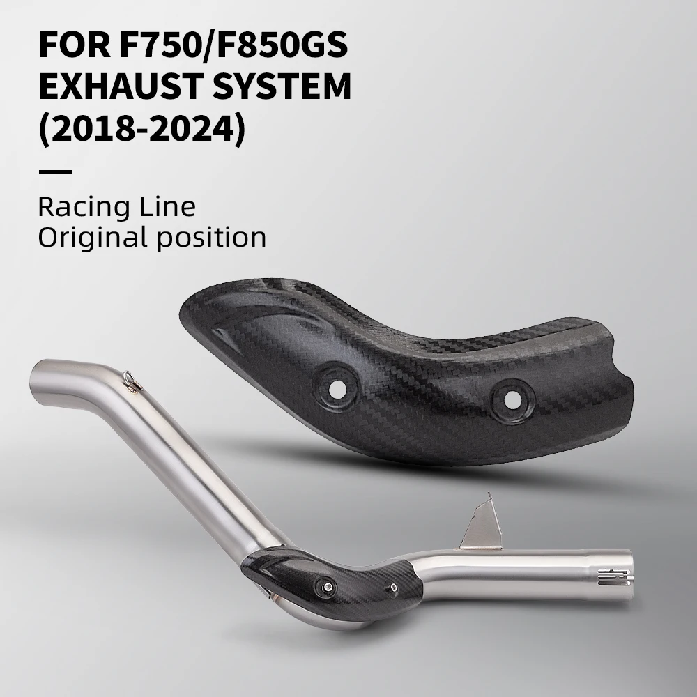 

High Quality Motorcycle Exhaust Stainless Steel Connecting Pipe for F750GS F850GS 2018-2024