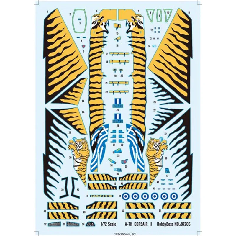 Hobby Boss 87206 1/72 Самолет Jet A-7H Модель истребителя Corsair II