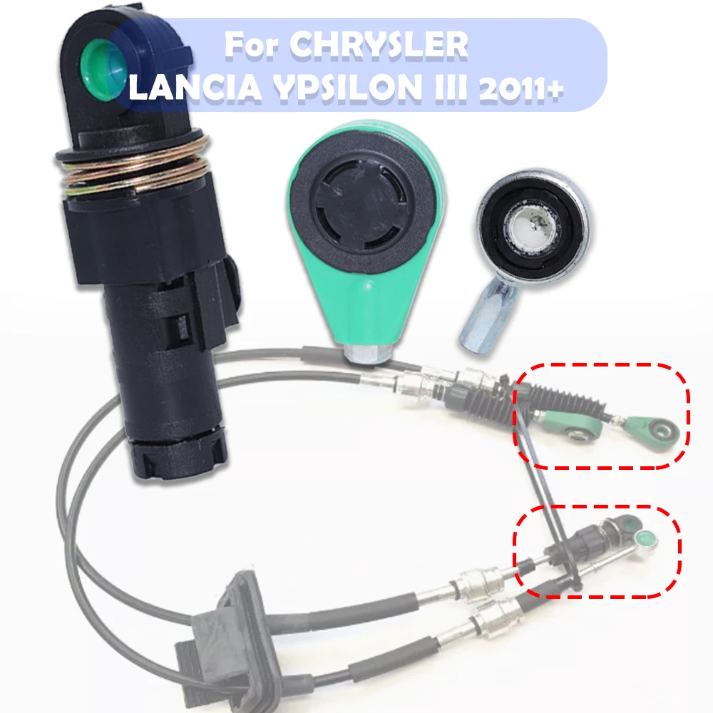 

For Chrysler Lancia Ypsilon III 2011- Manual Gearbox Shift Cable Linkage Bushing Repair Shifter Lever Selector Connect Both End