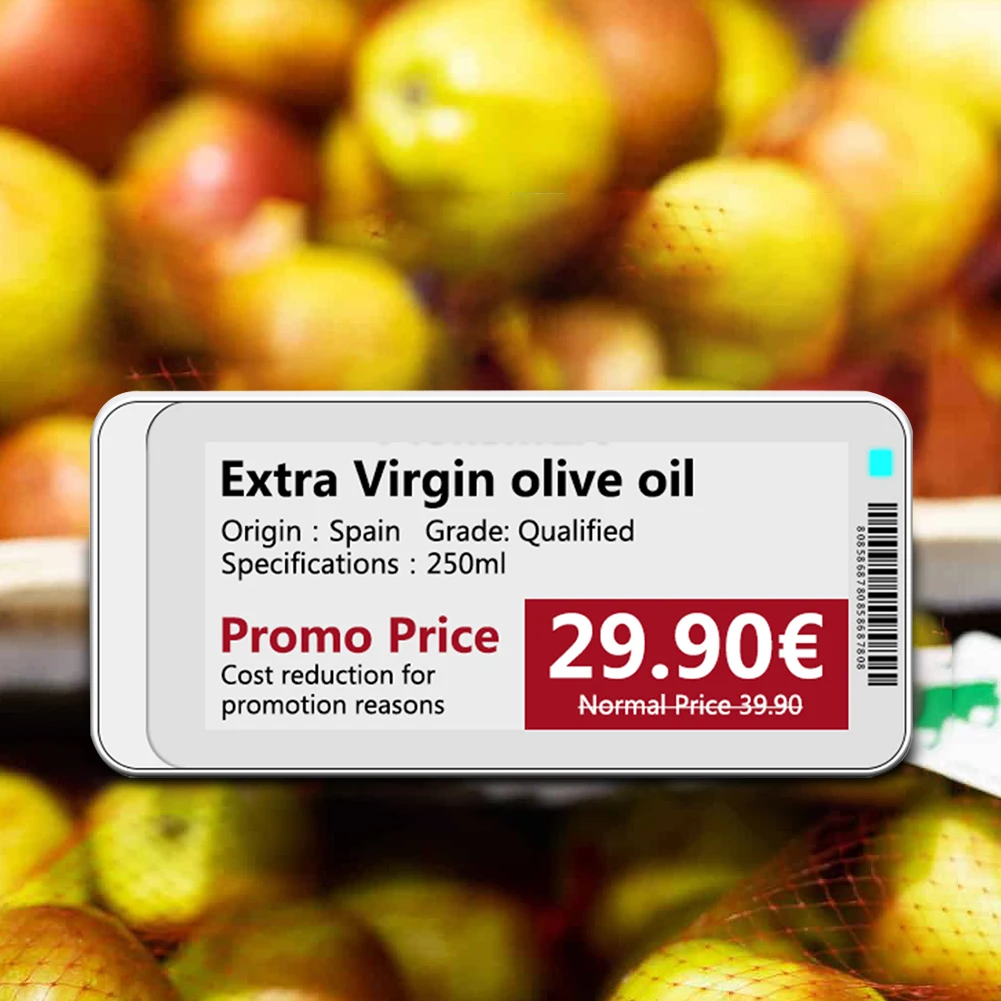 Módulo Epaper de 2,1 polegadas e 2,9 polegadas Tela FT E-paper E-Ink Tela de exibição EInk Cartão de etiqueta de preço eletrônico Versão BT com aplicativo