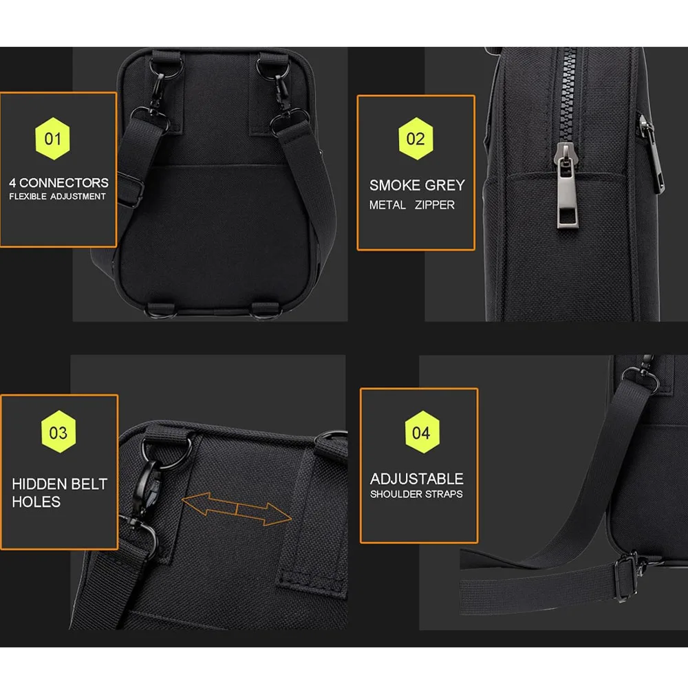Bandolera táctica multifuncional para caza y montaña – MOLLE ripstop - imagen 4