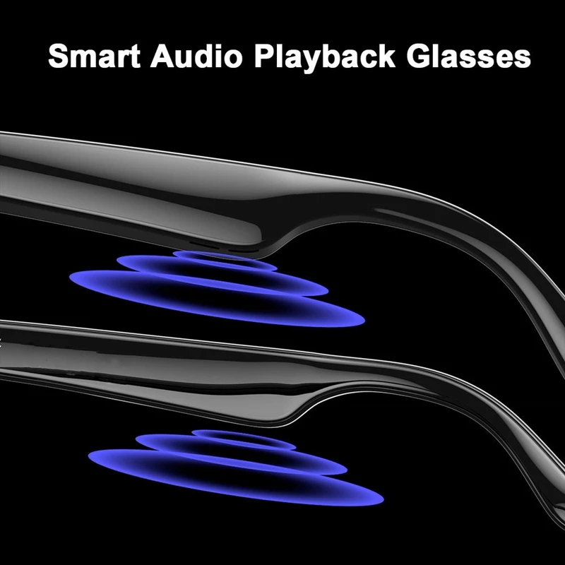 VIVO 스마트 안경 블루투스5.3 지능형 음악 인터랙티브 야외 스포츠 헤드폰 HIFI 블랙 테크놀로지 스마트 음악 재생