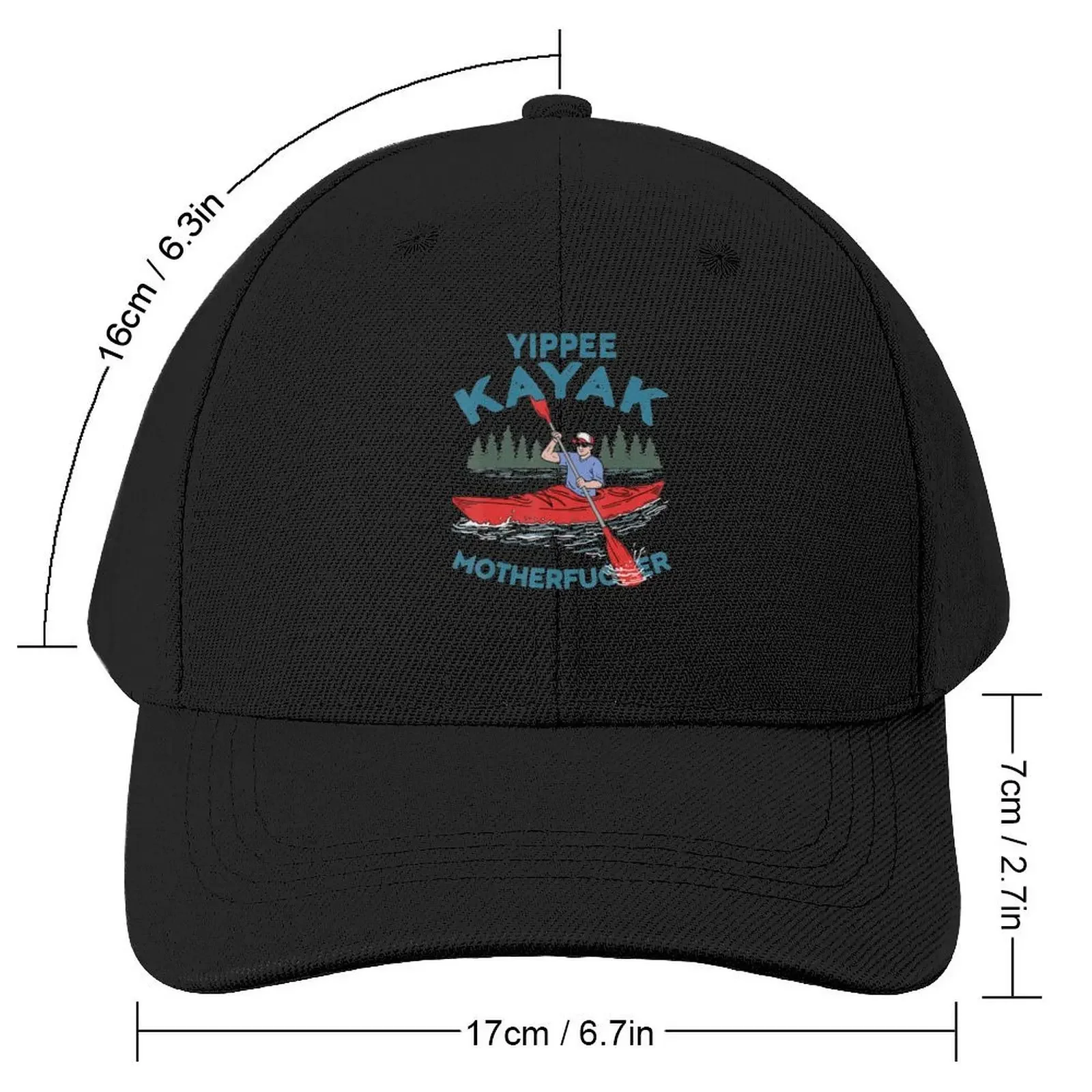 Funny Kayak Yippee Kayak Canoeist kayaking Baseball Cap Beach Brand Man cap sun hat Women's Men's