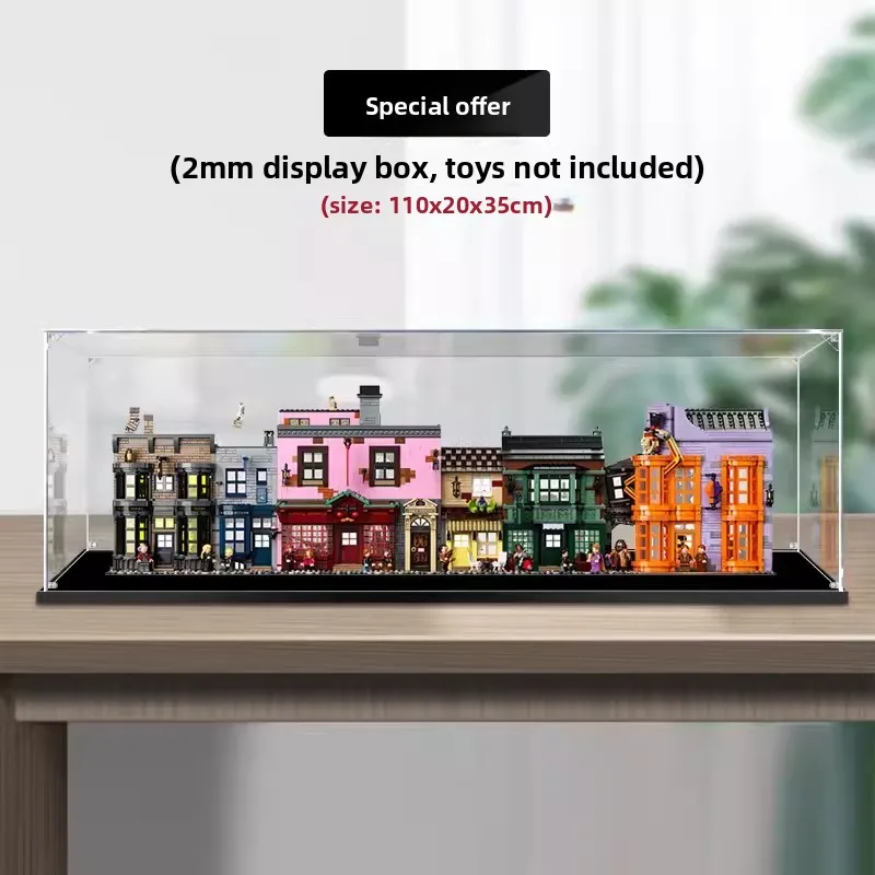 Acrylic Display Case for LEGO 75978 Diagon Alley, Transparent Dust‑Proof Box for Building Block Storage - view 2